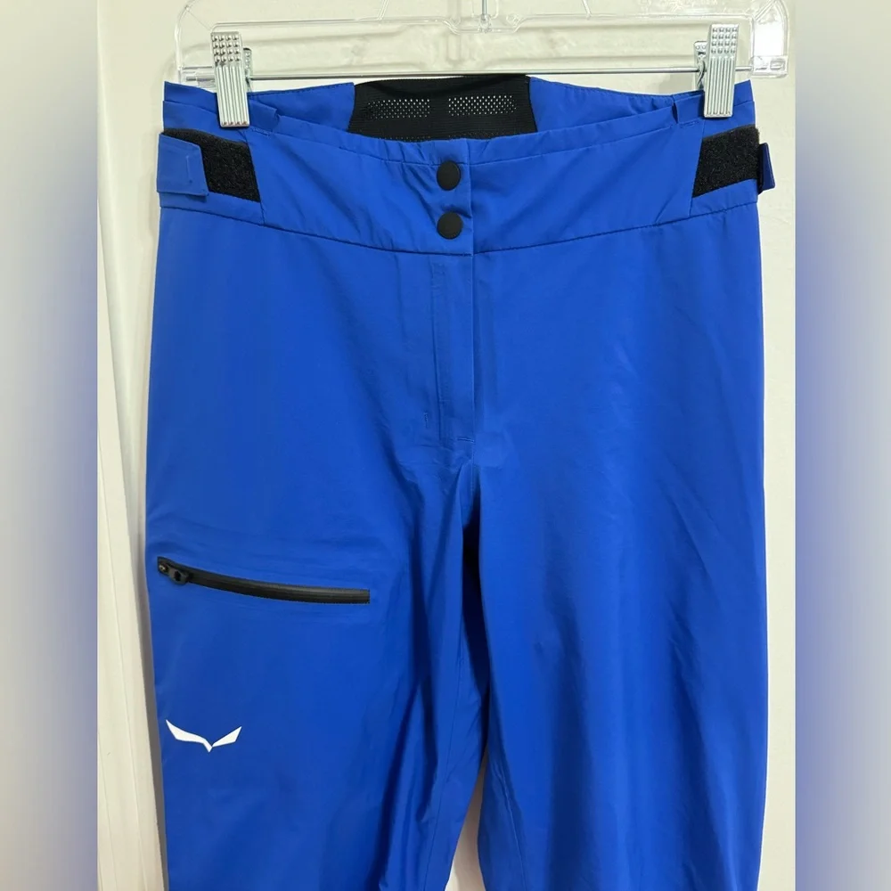 Salewa Ortles 3L Powertex Waterproof Alpine Ski Shell Pants Women XS Blue / NWOT